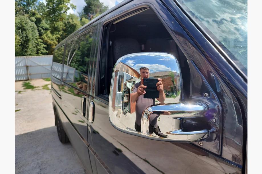 Volkswagen T4 Transporter 1990–2003 Chrómové kryty zrkadiel (Carmos, 1 ks, pravý, plast) Carmos – turecký ABS plast Fotografia 4