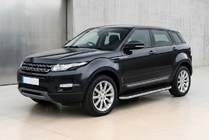 Range Rover Evoque 2012–2018 Bočné nášľapy Tayga Grey (2 ks, hliník) fotografia 1