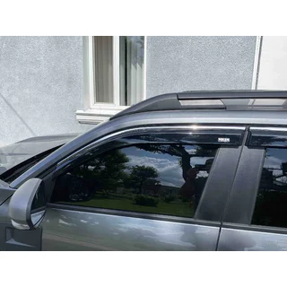 Okenné deflektory s chrómovou lištou Niken Luxury (4 ks) fotografia 3