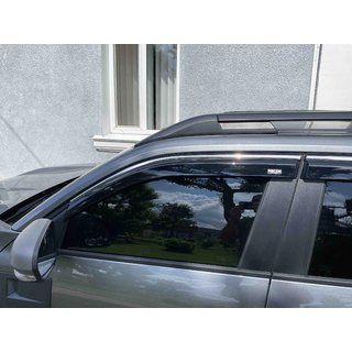 Okenné deflektory s chrómovou lištou Niken Luxury (4 ks) fotografia 3