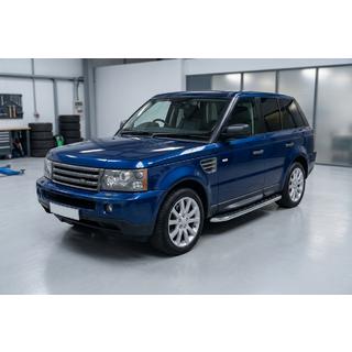 Bočné prahy Maydos V1 (2 ks, hliník ↗ nehrdzavejúca oceľ) Range Rover Sport 2005–2013 fotografia 1