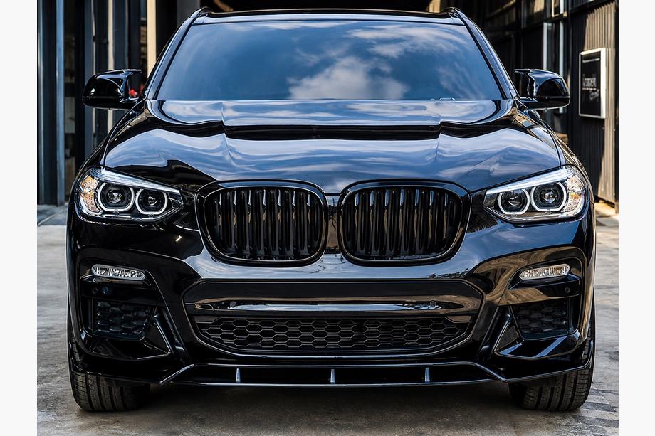 BMW X3 G01 2018– Predný 3D lip spojler (pre M-Sport 2018-2022, lesklá čierna) Image