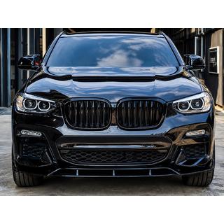 Predný 3D lip spojler (pre M-Sport 2018-2022, lesklá čierna) BMW X4 G02 2018– fotografia 1