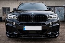 BMW X5 F15 2013–2018 Predný nárazníkový lip Lip Black Warrior (pre M-Sport) fotografia 1