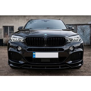 Predný nárazníkový lip Lip Black Warrior (pre M-Sport) BMW X6 F16 2014–2019 fotografia 1