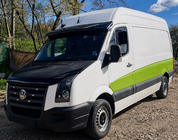 Volkswagen Crafter 2006–2016 Deflektor na čelné sklo V-4 (čierny lesk, 5 mm) fotografia 2