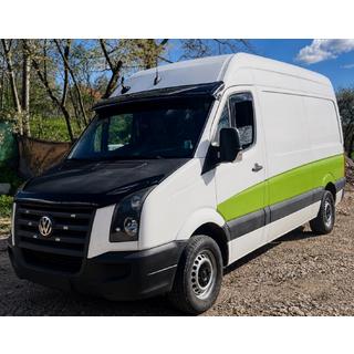 Deflektor na čelné sklo V-4 (čierny lesk, 5 mm) Volkswagen Crafter 2006–2016 fotografia 2