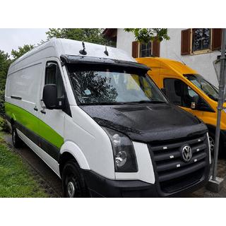 Deflektor na čelné sklo V-4 (čierny lesk, 5 mm) Volkswagen Crafter 2006–2016 fotografia 1