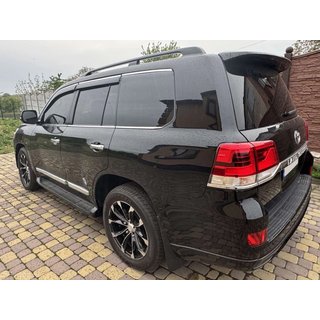Okenné deflektory s chrómovou lištou Niken Luxury (4 ks) Toyota Land Cruiser 200 2007–2021 fotografia 4