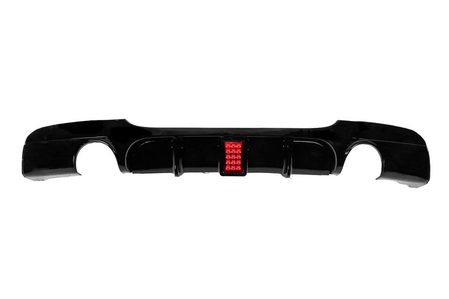 BMW 3 rad E90/E91 2005–2011 Difúzor zadného nárazníka pre obojstranný jednoduchý výfuk s LED (pre M-Sport, ABS) Image