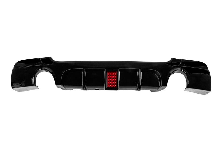 BMW 3. séria E92/E93 2006–2013 Difúzor zadného nárazníka pre obojstranný jednoduchý výfuk s LED (pre M-Sport, ABS) Fotografia 1