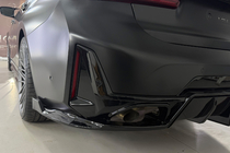 BMW 3. rad G20/G21 2018– Difúzor zadného nárazníka B-Style LED (pre M-Sport 2023+, ABS) fotografia 2