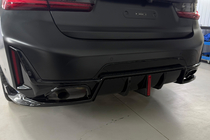 BMW 3. rad G20/G21 2018– Difúzor zadného nárazníka B-Style LED (pre M-Sport 2023+, ABS) fotografia 1