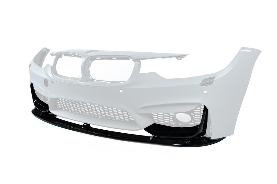 BMW rad 3 F30/F31 2012–2019 Predný lip spojler BM (pre M3-LOOK, lesklá čierna) Fotografia 1