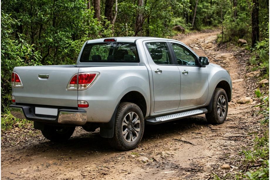 Mazda BT-50 2012– Bočné nášľapy typu X5 (2 ks, hliník) Image