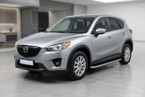 Mazda CX-5 2012–2017 Bočné nášľapy Tayga Grey (2 ks, hliník) fotografia 1