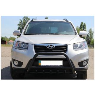 Predný ochranný rám WT003 Black (nerez) Hyundai Santa Fe 2 2006–2012 fotografia 1