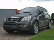 Kia Sorento I BL 2002–2009 Predný ochranný rám WT003 Black (nerez) fotografia 1