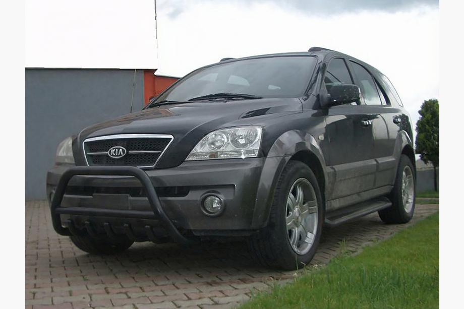 Kia Sorento I BL 2002–2009 Predný ochranný rám WT003 Black (nerez) Image