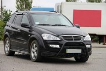 SsangYong Action 2005–2018 Predný ochranný rám WT004 Black (nerez) fotografia 3