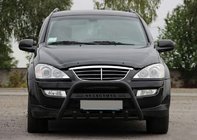SsangYong Action 2005–2018 Predný ochranný rám WT004 Black (nerez) fotografia 2