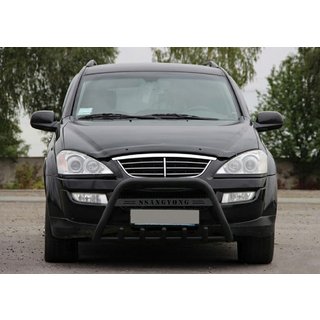 Predný ochranný rám WT004 Black (nerez) SsangYong Action 2005–2018 fotografia 2