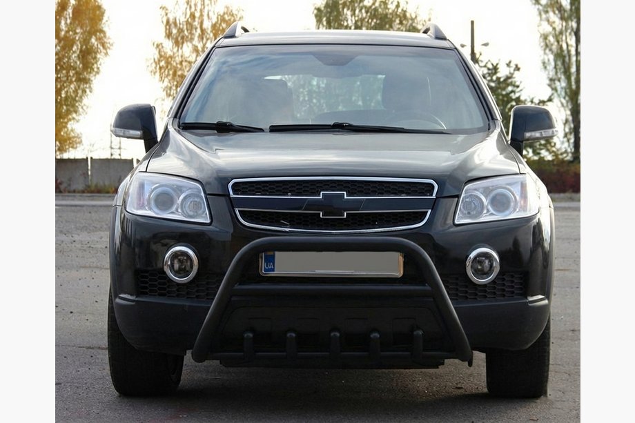 Chevrolet Captiva 2006–2019 Predný ochranný rám WT003 Black (nerez) Image