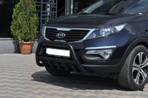 Kia Sportage 2010–2015 Predný ochranný rám WT003 Black (nerez) fotografia 1
