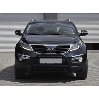 Predný ochranný rám WT003 Black (nerez) Kia Sportage 2010–2015 fotografia 3