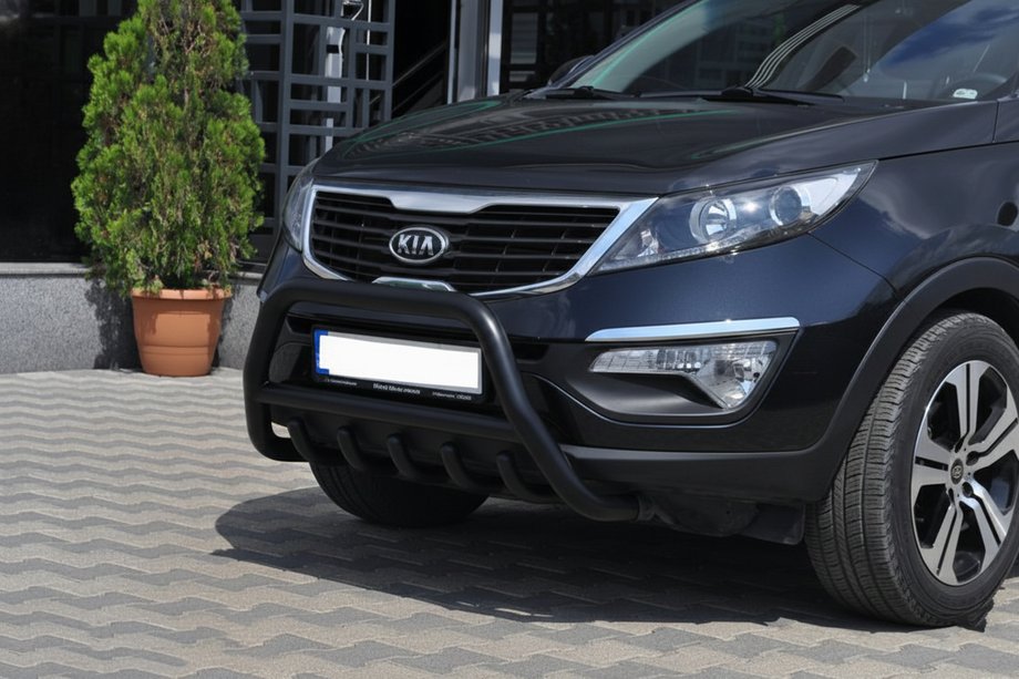 Kia Sportage 2010–2015 Predný ochranný rám WT003 Black (nerez) Image