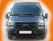 Ford Transit 2000–2014 Kengurín WT003 Black (2006-2014, nerezová oceľ) fotografia 6