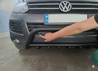 Volkswagen Touareg 2010–2018 Bullbar WT003 Black (nerez) fotografia 5