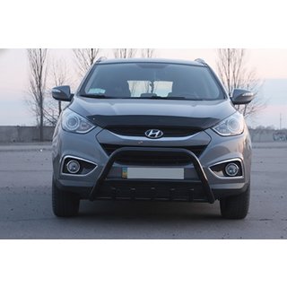 Predný ochranný rám WT003 Black (nerez) Hyundai IX-35 2010–2015 fotografia 4