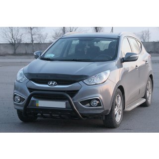 Predný ochranný rám WT003 Black (nerez) Hyundai IX-35 2010–2015 fotografia 1