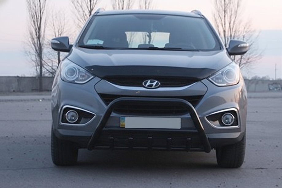 Hyundai IX-35 2010–2015 Predný ochranný rám WT003 Black (nerez) Fotografia 4