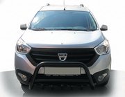 Dacia Dokker 2013–2022 Predný ochranný rám WT003 Black (nerez) fotografia 1