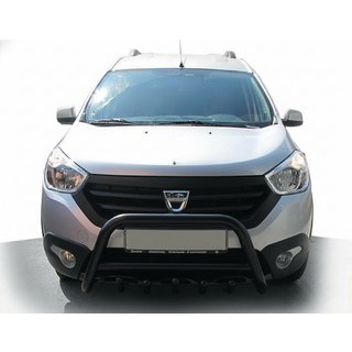 Predný ochranný rám WT003 Black (nerez) Dacia Dokker 2013–2022 fotografia 1