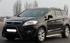 Ford Kuga 2008–2013 Predný ochranný rám WT003 Black (nerez) fotografia 1