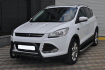 Ford Kuga/Escape 2013–2019 Predný ochranný rám WT003 Black (nerez) fotografia 1