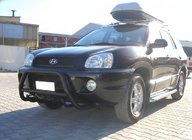 Hyundai Santa Fe 1 2000–2006 Predný ochranný rám WT003 Black (nerez) fotografia 1
