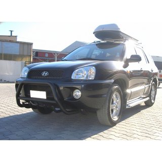 Predný ochranný rám WT003 Black (nerez) Hyundai Santa Fe 1 2000–2006 fotografia 1