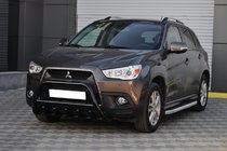 Mitsubishi ASX 2010–2023 Predný ochranný rám WT003 Black (nerez) fotografia 4