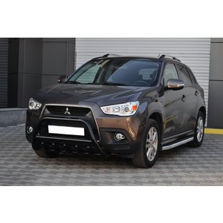 Predný ochranný rám WT003 Black (nerez) Mitsubishi ASX 2010–2023 fotografia 4