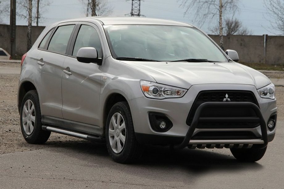 Mitsubishi ASX 2010–2023 Predný ochranný rám WT003 Black (nerez) Image