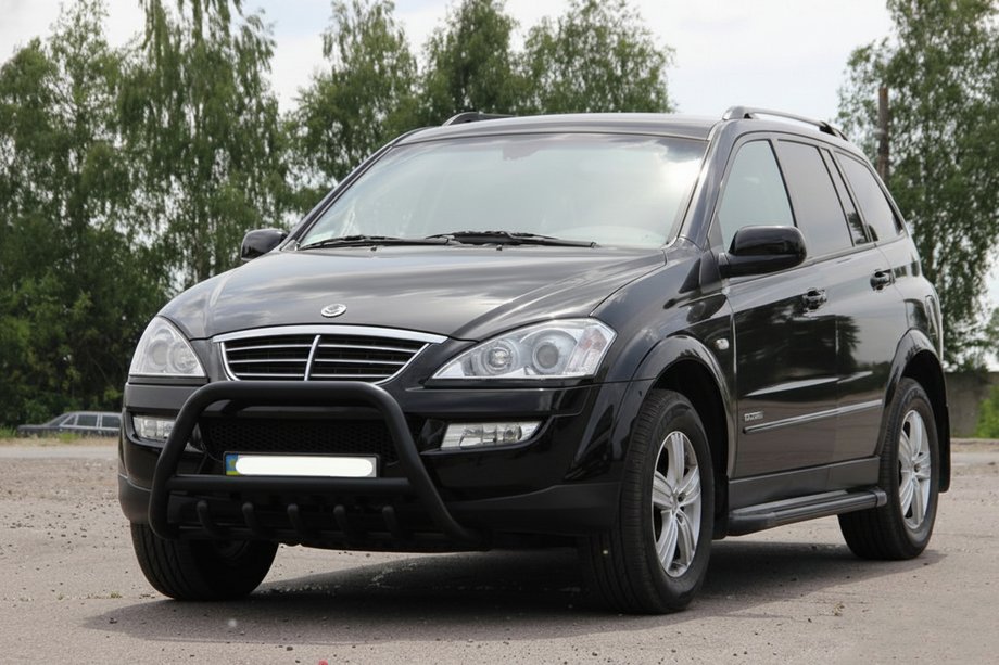 SsangYong Kyron 2005–2014 Bullbar WT003 Black (nerez) Image