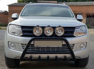 Volkswagen Amarok 2010–2022 Bullbar WT003 Black (nerez) fotografia 5