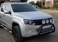 Volkswagen Amarok 2010–2022 Bullbar WT003 Black (nerez) fotografia 4