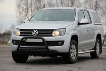 Volkswagen Amarok 2010–2022 Bullbar WT003 Black (nerez) fotografia 3