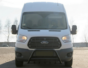 Ford Transit 2014– Predný ochranný rám WT003 Black (nerez) fotografia 2