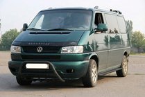 Volkswagen T4 Caravelle/Multivan 1990–2003 Predný ochranný rám WT004 Black (nerez) fotografia 2